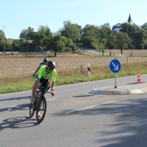 Radabstieg beim Triathlon Schaffhausen 2018